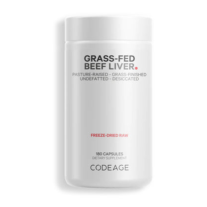 CodeAge Grass-fed Beef Liver - Help Support the Formation of Red Blood Cell