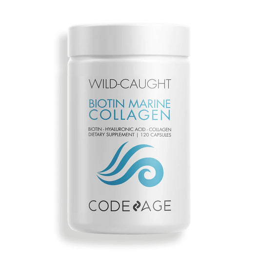 CodeAge Biotin Marine Collagen - Promote Healthy Skin, Hair and Nails
