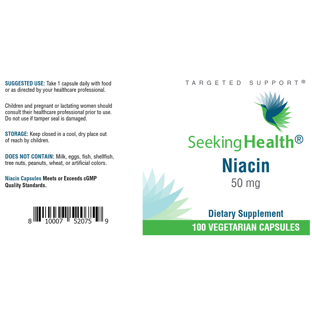 Niacin Caps 50 mg Seeking Health