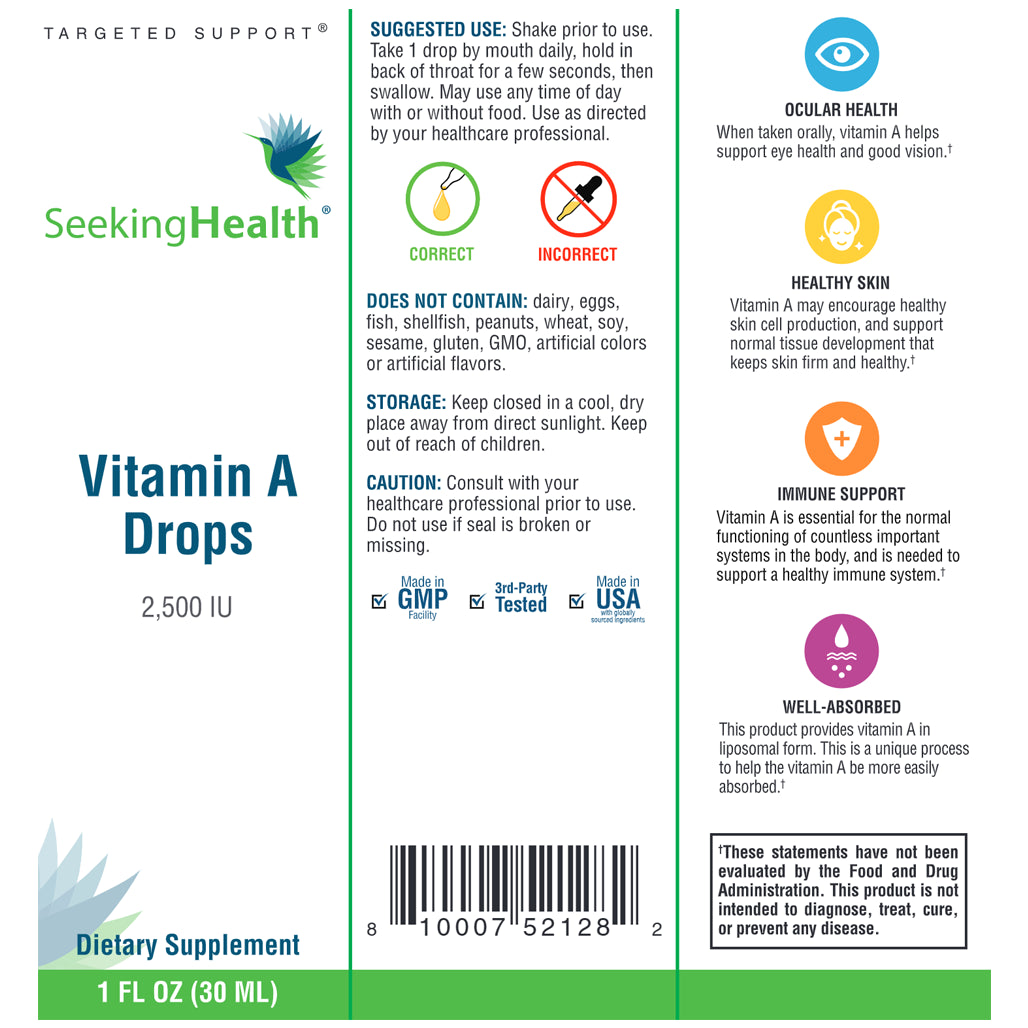 Vitamin A Drops Seeking Health