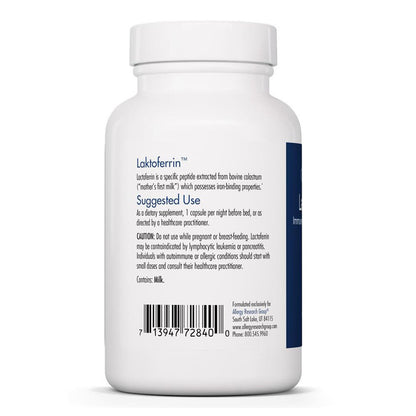 Benefits of Laktoferrin - 120 Vegicaps | Allergy Research | Support Overall Health