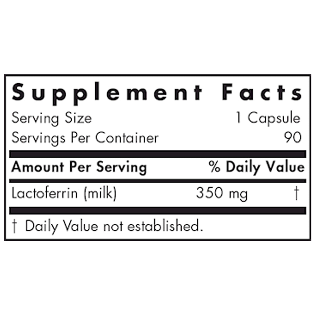 Benefits of Laktoferrin - 120 Vegicaps | Allergy Research | Support Overall Health