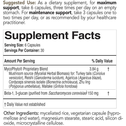 MycoPhyto by EcoNugenics - Supplement Facts