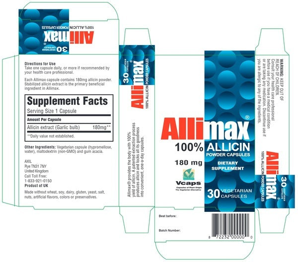 Allimax 180 mg Allimax International Limited