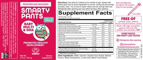 Baby Multi & DHA SmartyPants Vitamins