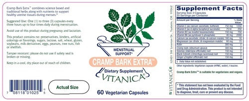 Cramp Bark Extra Vitanica