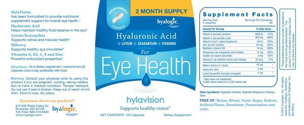 Hylavision Eye Health w/ HA Hyalogic