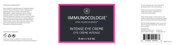 Intense Eye Creme Immunocologie Skincare