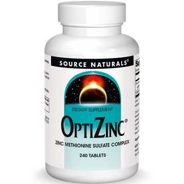 OptiZinc Zinc Methionine Source Naturals