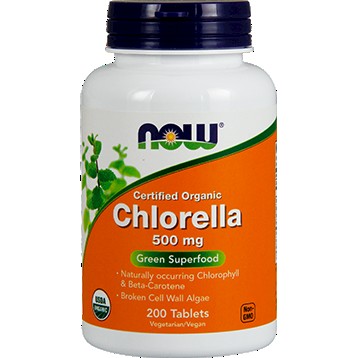 Organic Chlorella 500 mg NOW