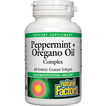 Natural factors Peppermint & Oregano Oil - supports gastrointestinal health, improved absorption