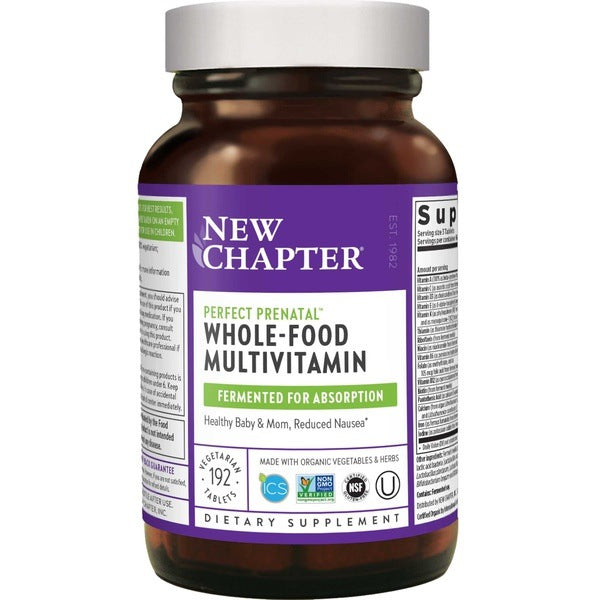 New Chapter Perfect Prenatal MultiVitamin - Supports Healthy baby & mom, reduced nausea