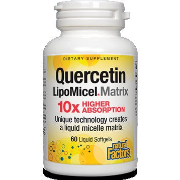 Natural factors Quercetin LipoMicel Matrix - supports blood vessels and immune system health