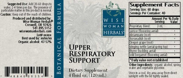 Upper Respiratory Support Wise Woman Herbals